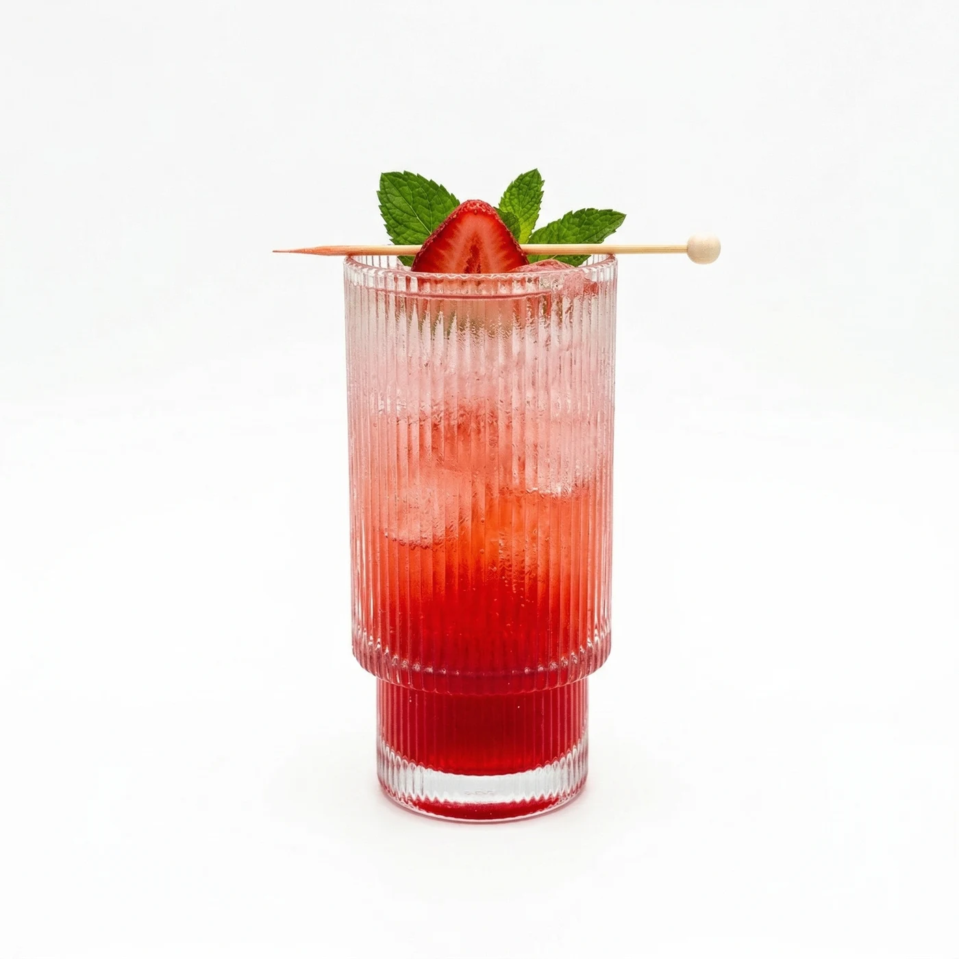 Sparkling strawberry refresher