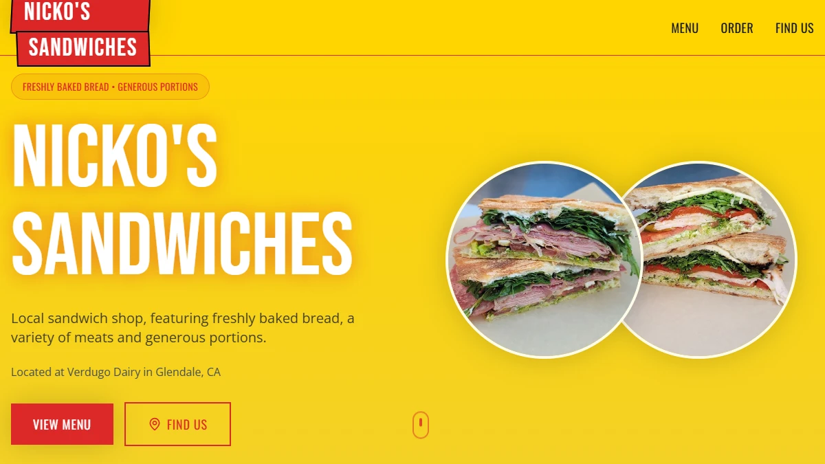 Nicko's Sandwiches